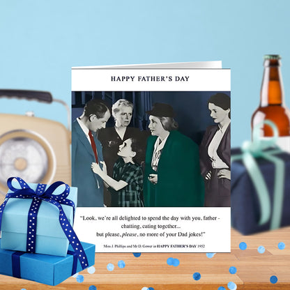 Funny No More Dad Jokes Father's Day Greeting Card