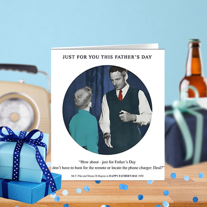 Funny Remote Control Happy Father's Day Greeting Card