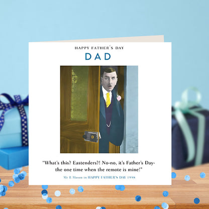 Funny Drama Queen Remote Control Father's Day Greeting Card