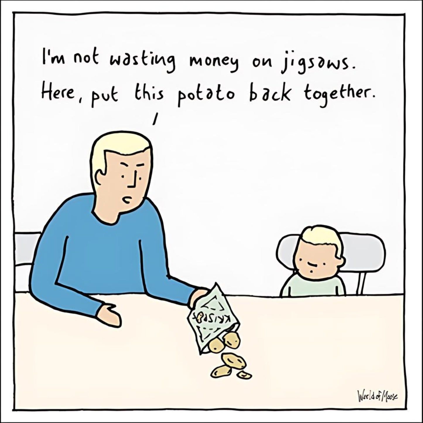 Jigsaws Funny World Of Moose Humour Greeting Card