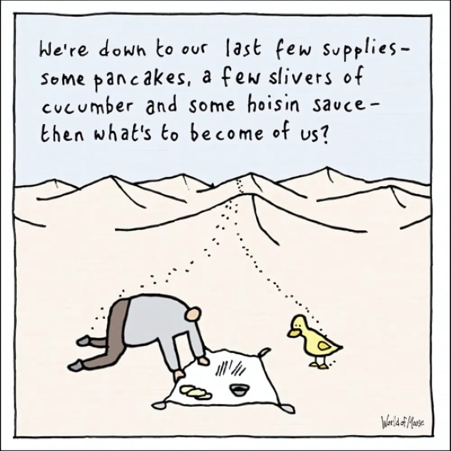 Hoisin Sauce Funny World Of Moose Humour Greeting Card