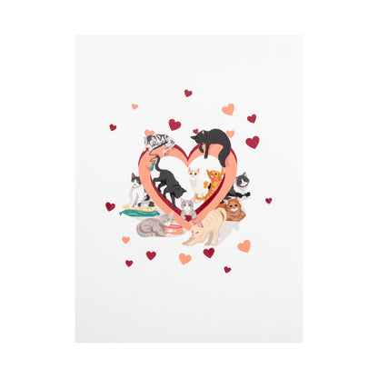 Battersea Cats Sending Love Pop Up Greeting Card