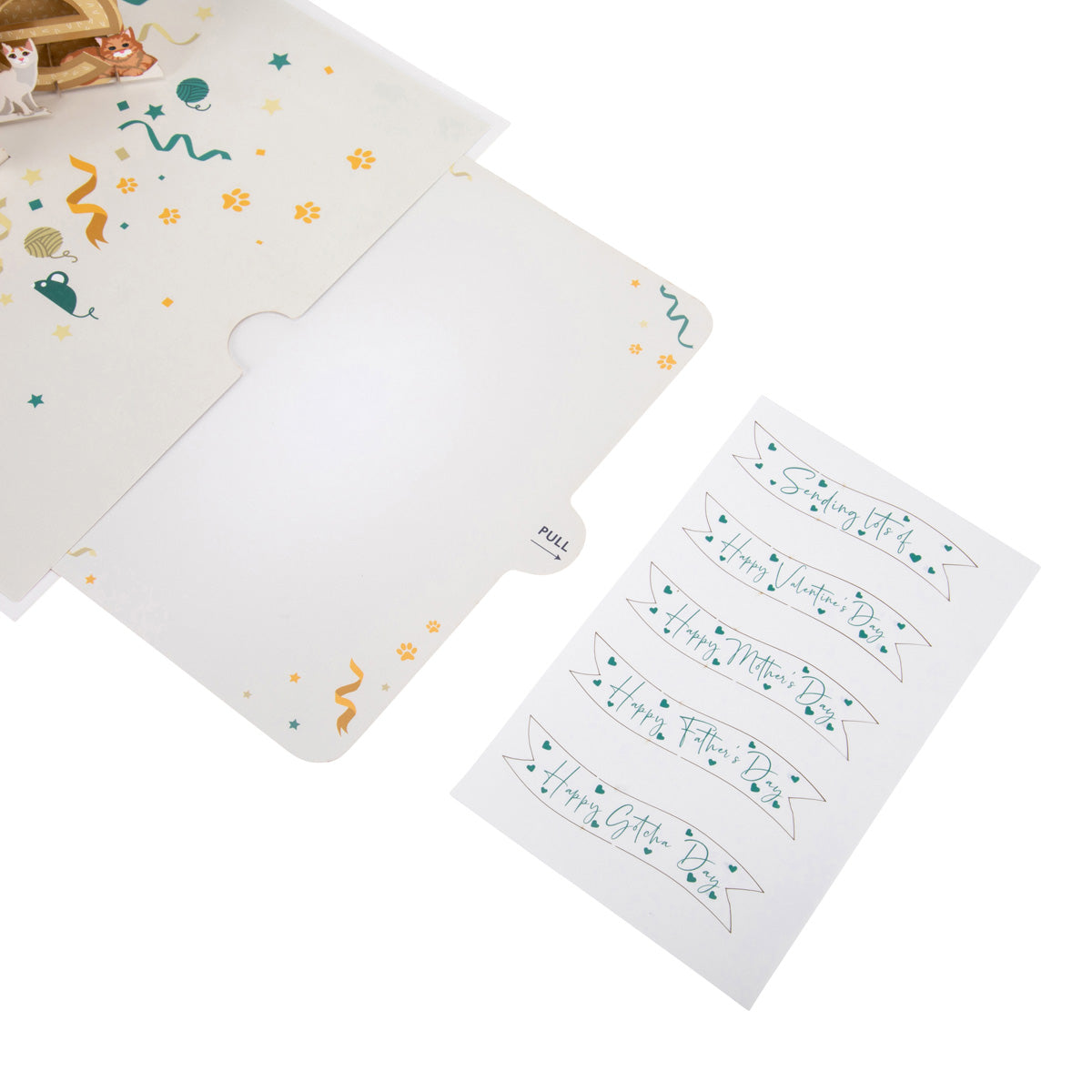 Battersea Cats Sending Love Pop Up Greeting Card