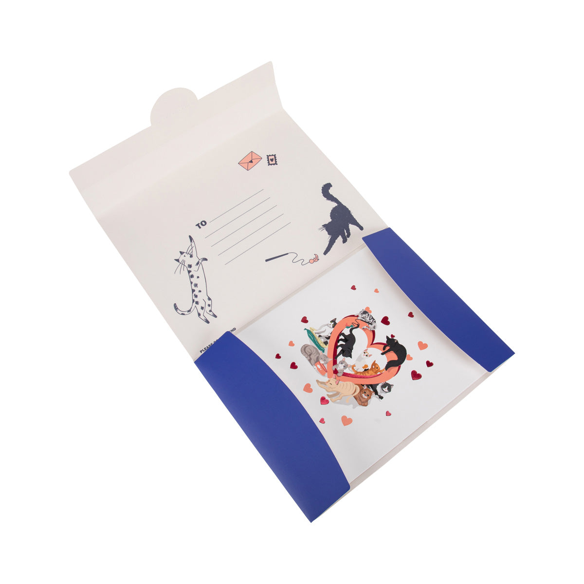 Battersea Cats Sending Love Pop Up Greeting Card