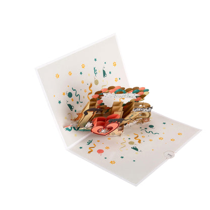 Battersea Cats Sending Love Pop Up Greeting Card