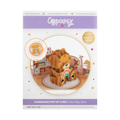 Baby Bear New Baby Pop Up Greeting Card