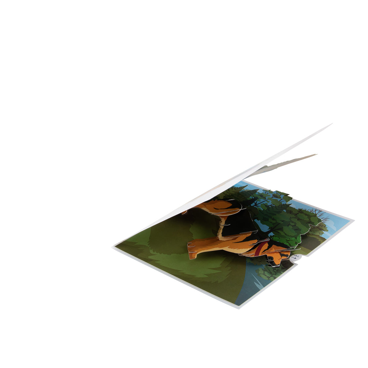 German Shepherd Dog Pop Up Greeting Card