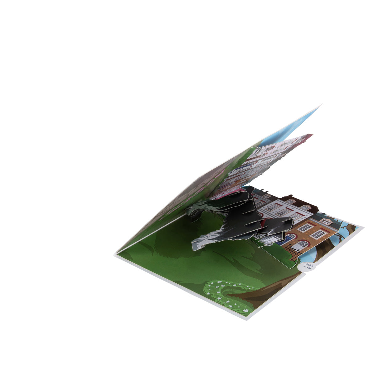 Miniature Schnauzer Dog Pop Up Greeting Card