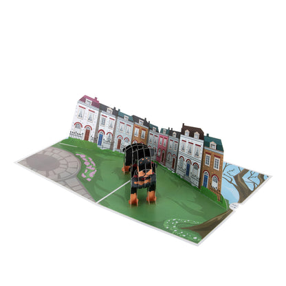 Dachshund Sausage Dog Pop Up Greeting Card