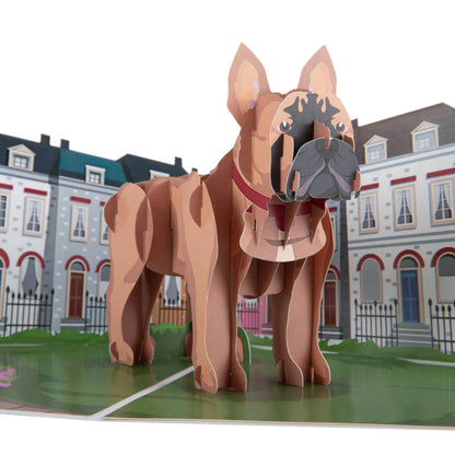French Bulldog Frenchie Dog Pop Up Greeting Card