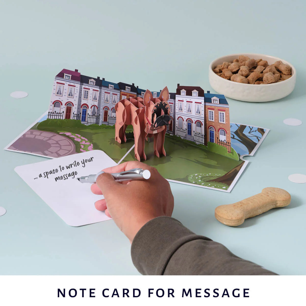 French Bulldog Frenchie Dog Pop Up Greeting Card