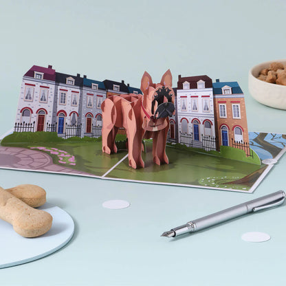 French Bulldog Frenchie Dog Pop Up Greeting Card