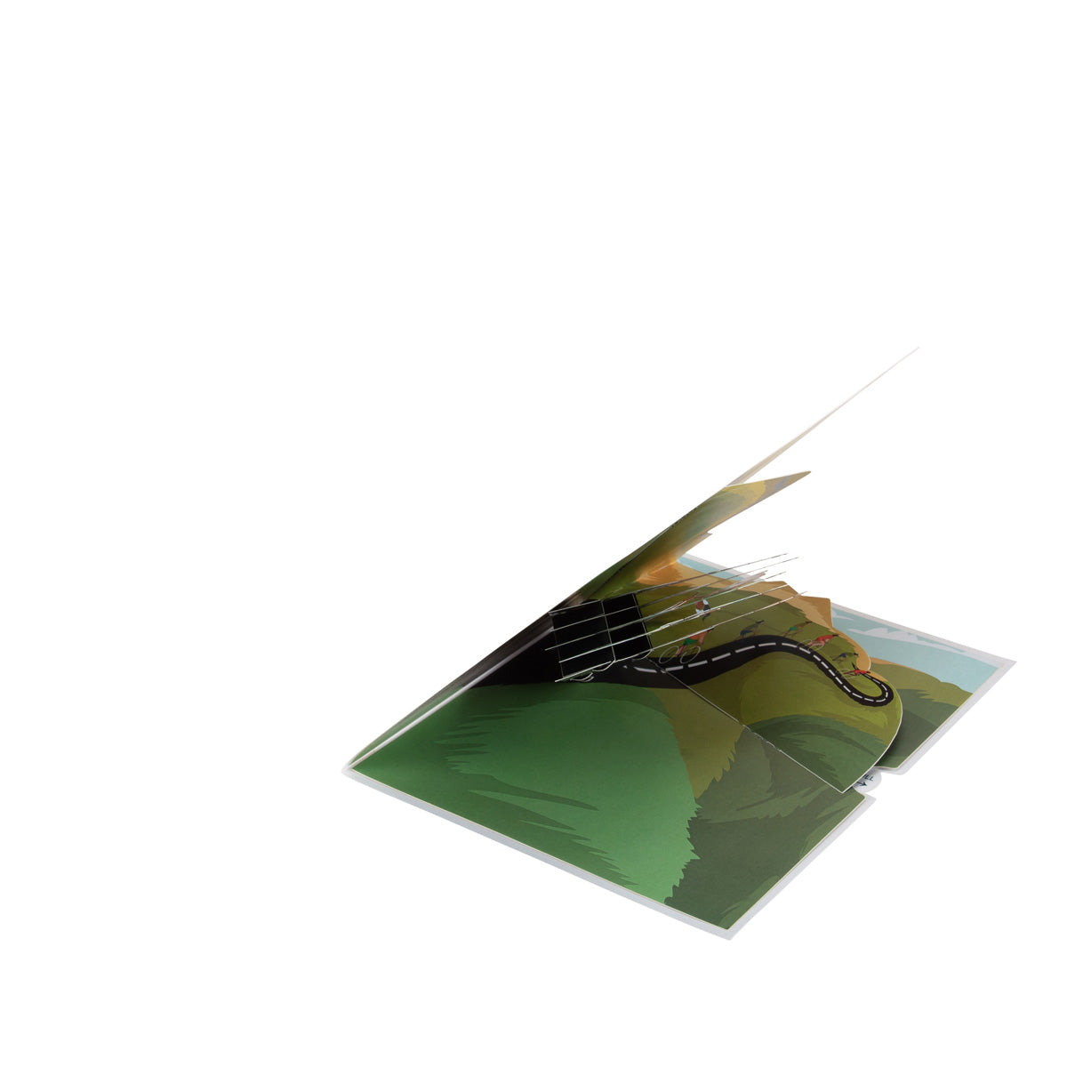 Cycling Racing Bikes Pop Up Greeting Card