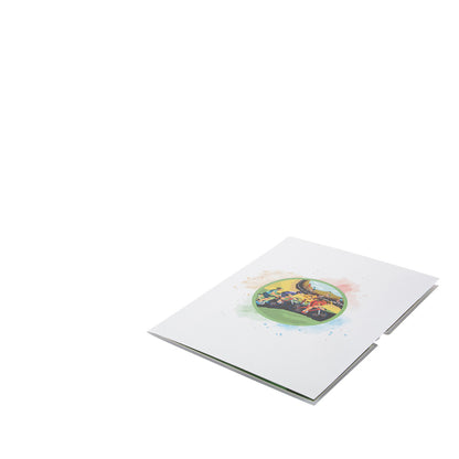 Cycling Racing Bikes Pop Up Greeting Card