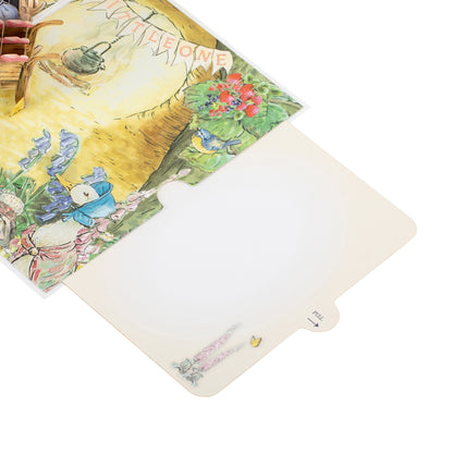 Peter Rabbit New Baby Girl Pop Up Greeting Card