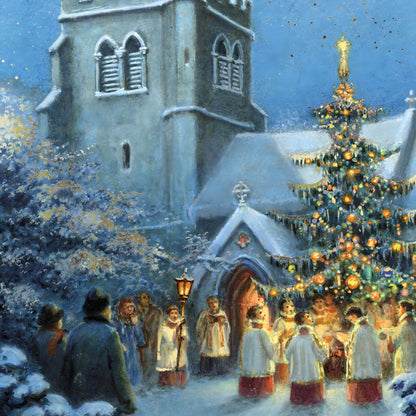 Medici Box of 12 Christmas Cards Carol Themed Luxury Xmas Cards In 3 Designs