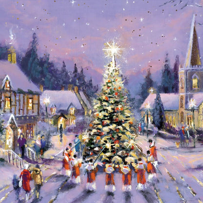 Medici Box of 12 Christmas Cards Carol Themed Luxury Xmas Cards In 3 Designs