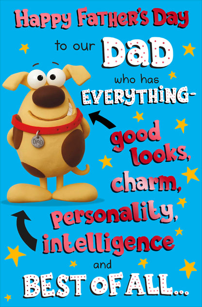 To Our Dad Who Has Everything Funny Father's Day Card Greeting