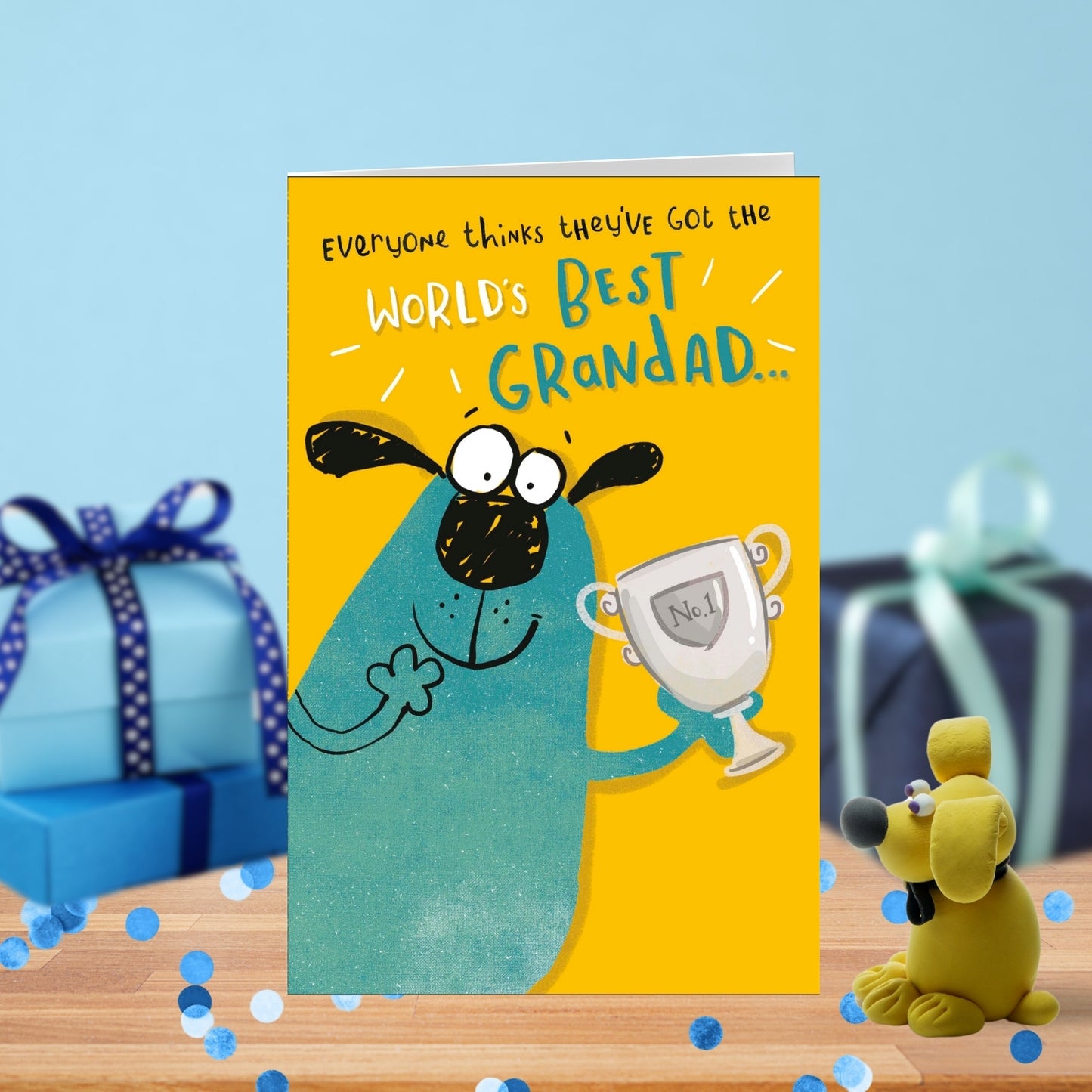 No.1 World's Best Grandad Funny Father's Day Card Greeting