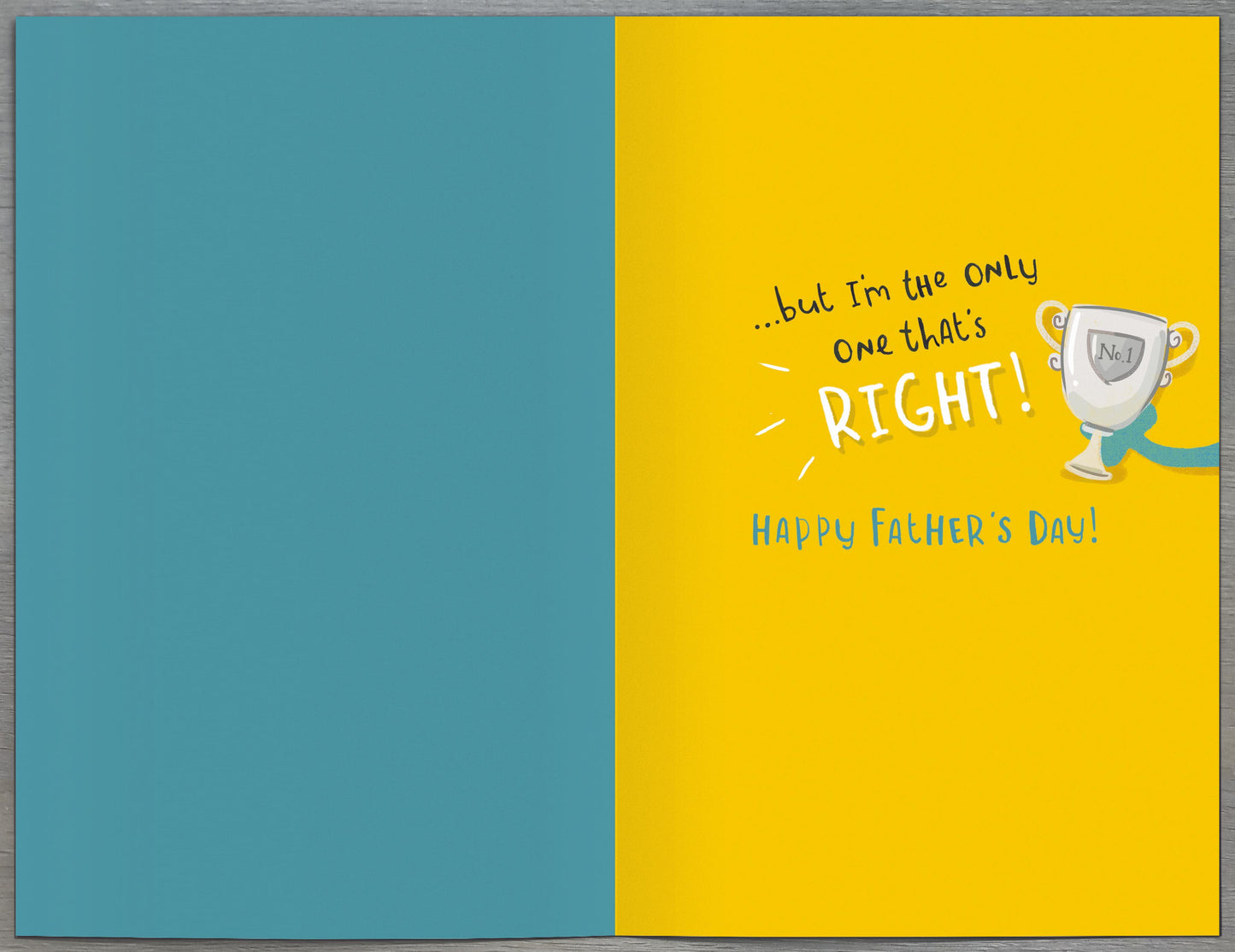 No.1 World's Best Grandad Funny Father's Day Card Greeting