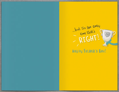 No.1 World's Best Grandad Funny Father's Day Card Greeting