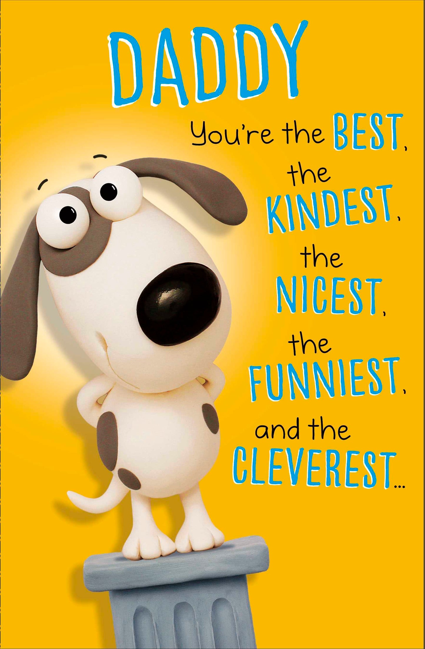 Daddy You're The Best & I'm Lucky Funny Father's Day Card Greeting