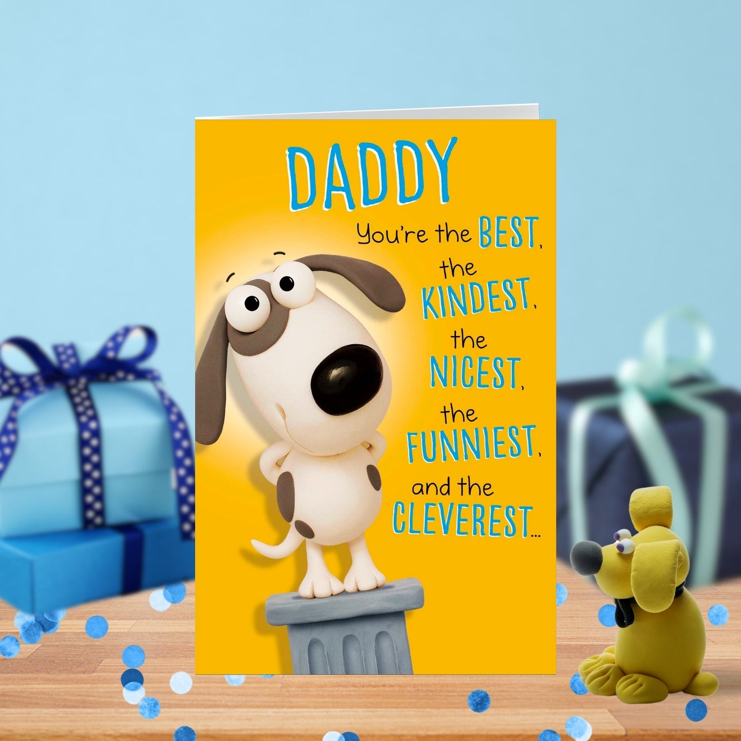 Daddy You're The Best & I'm Lucky Funny Father's Day Card Greeting