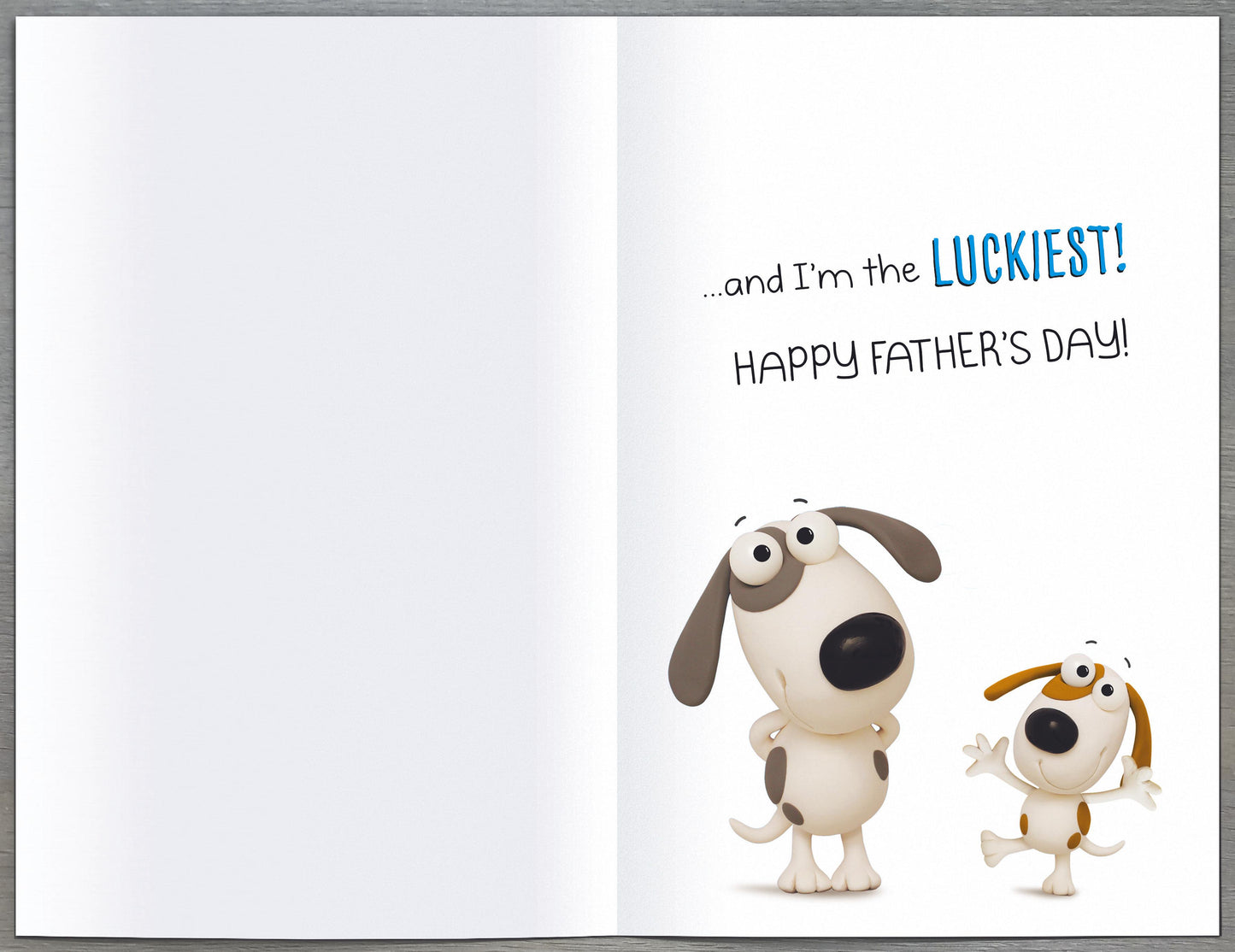 Daddy You're The Best & I'm Lucky Funny Father's Day Card Greeting