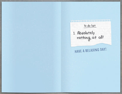 We Came Up With A To-Do List Funny Father's Day Card Greeting