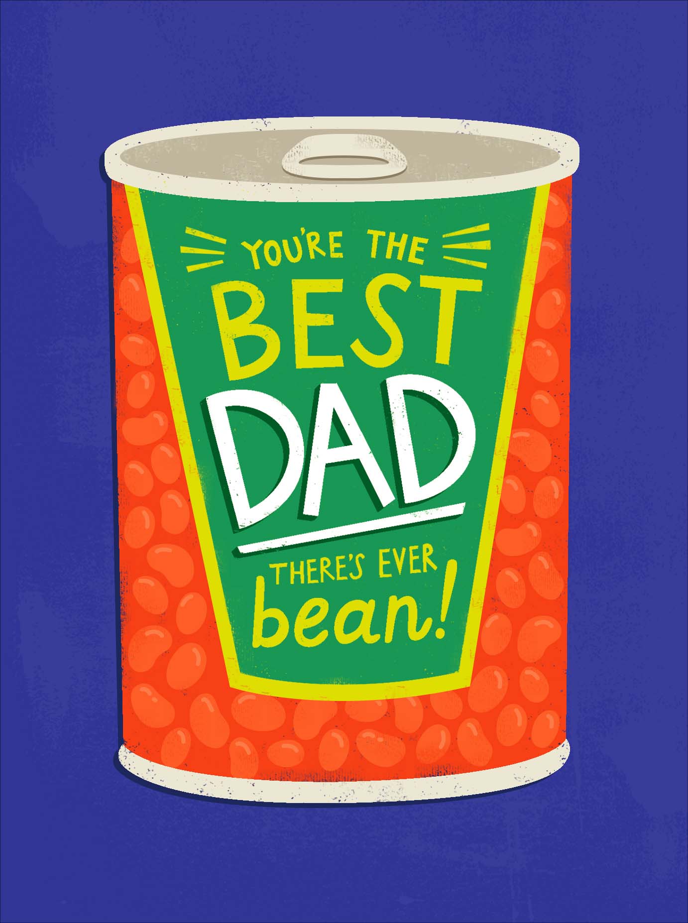 You're The Best Dad Ever Bean! Funny Father's Day Card Greeting