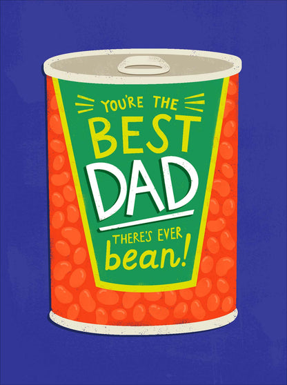 You're The Best Dad Ever Bean! Funny Father's Day Card Greeting