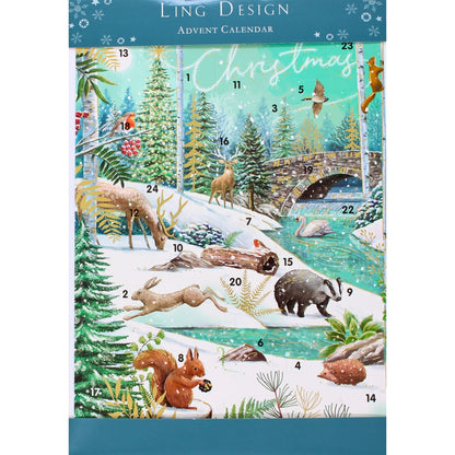 Traditional Picture Advent Calendar Magical Winter Animals Christmas Countdown