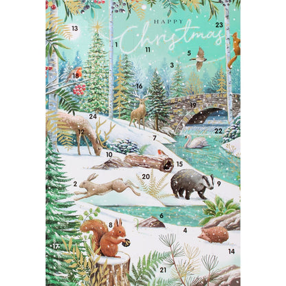 Traditional Picture Advent Calendar Magical Winter Animals Christmas Countdown