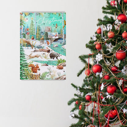 Traditional Picture Advent Calendar Magical Winter Animals Christmas Countdown