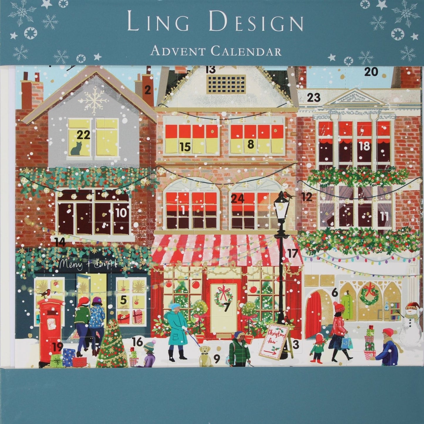 Traditional Picture Advent Calendar Festive High Street Christmas Countdown Gift