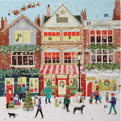 Traditional Picture Advent Calendar Festive High Street Christmas Countdown Gift