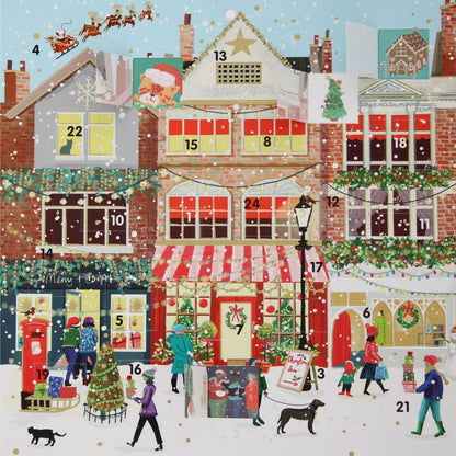 Traditional Picture Advent Calendar Festive High Street Christmas Countdown Gift