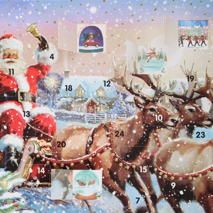 Traditional Picture Advent Calendar Santa's Sleigh Christmas Countdown Gift