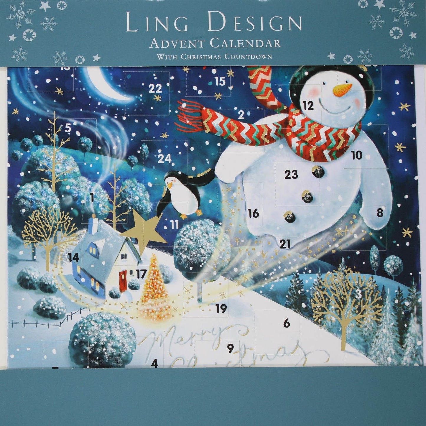Traditional Picture Advent Calendar Magical Snowman Christmas Countdown Gift