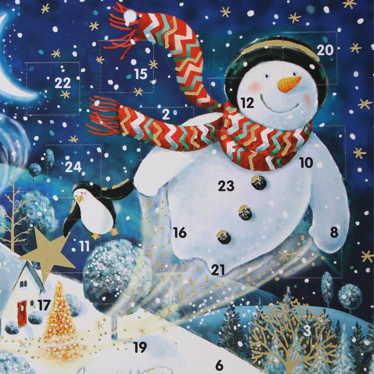 Traditional Picture Advent Calendar Magical Snowman Christmas Countdown Gift