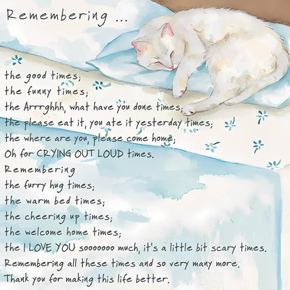 Remembering Cat Little Dog Laughed Greeting Card