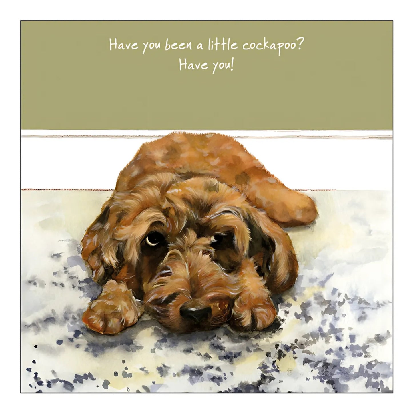 Little Cockapoo Little Dog Laughed Greeting Card
