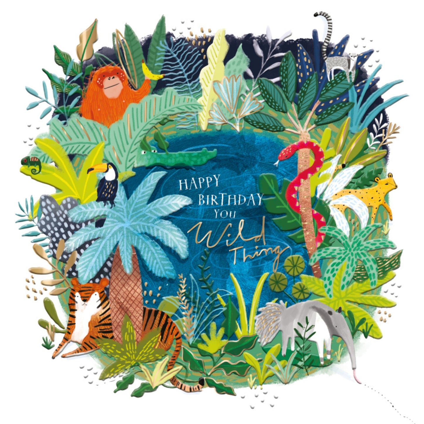 Wild Thing Birthday Greeting Card By The Curious Inksmith
