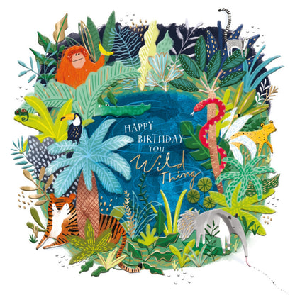 Wild Thing Birthday Greeting Card By The Curious Inksmith