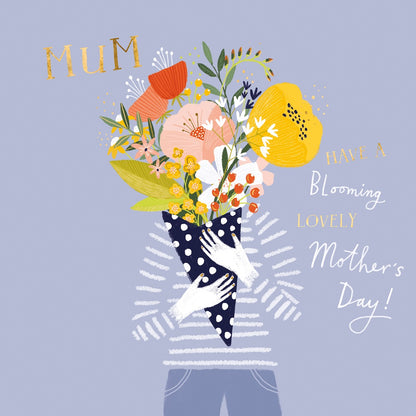 Mum Blooming Lovely Mother's Day Foiled Mother's Day Card