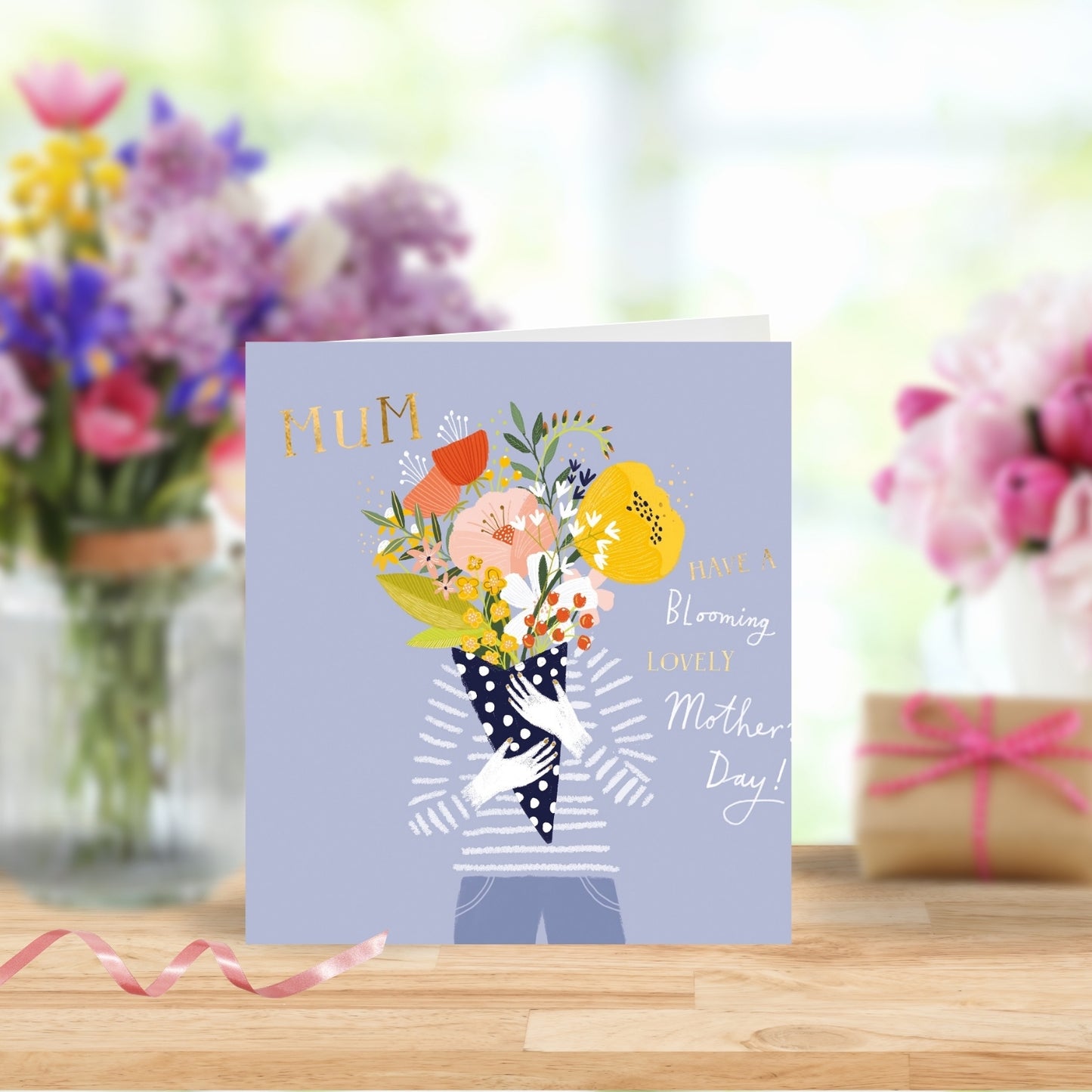 Mum Blooming Lovely Mother's Day Foiled Mother's Day Card
