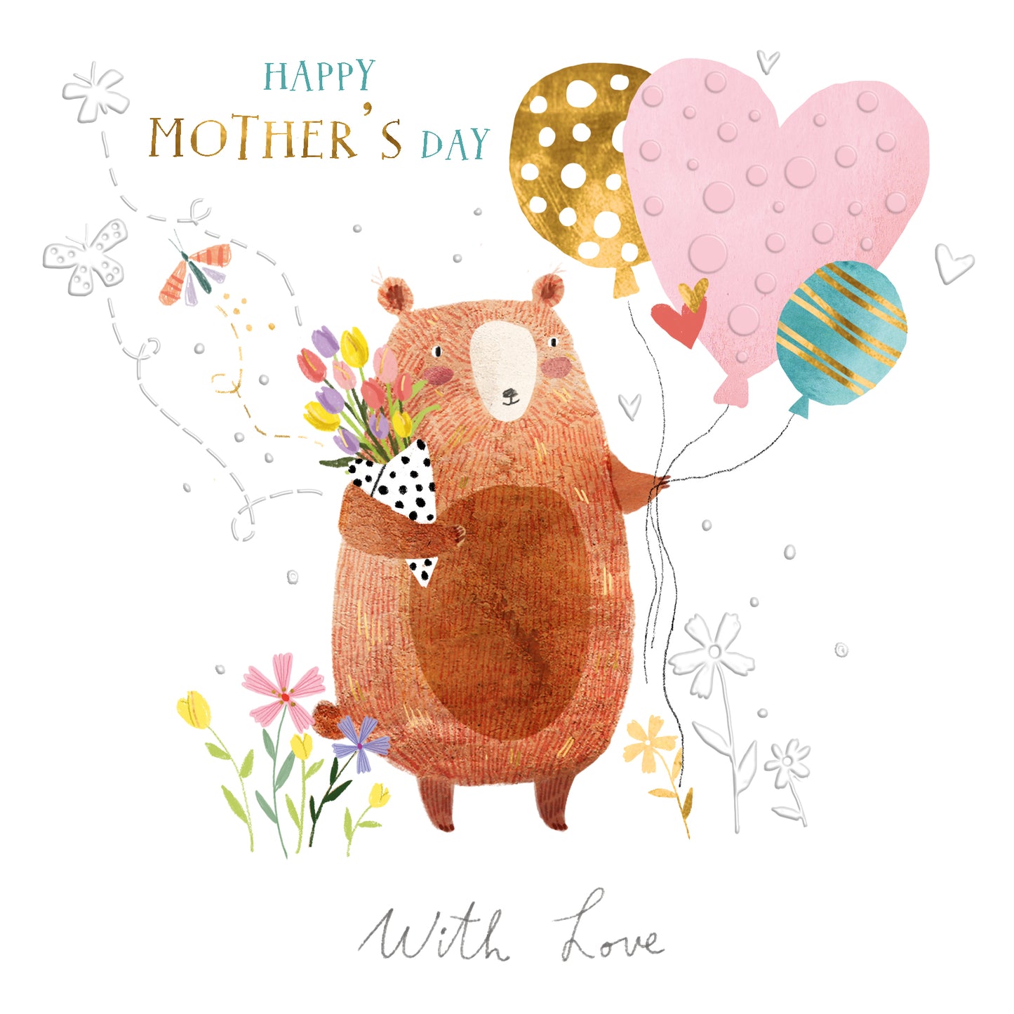 Happy Mother's Day Mother Bear Foiled Mother's Day Card