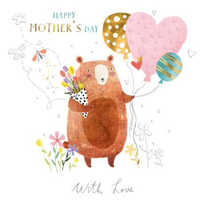 Happy Mother's Day Mother Bear Foiled Mother's Day Card