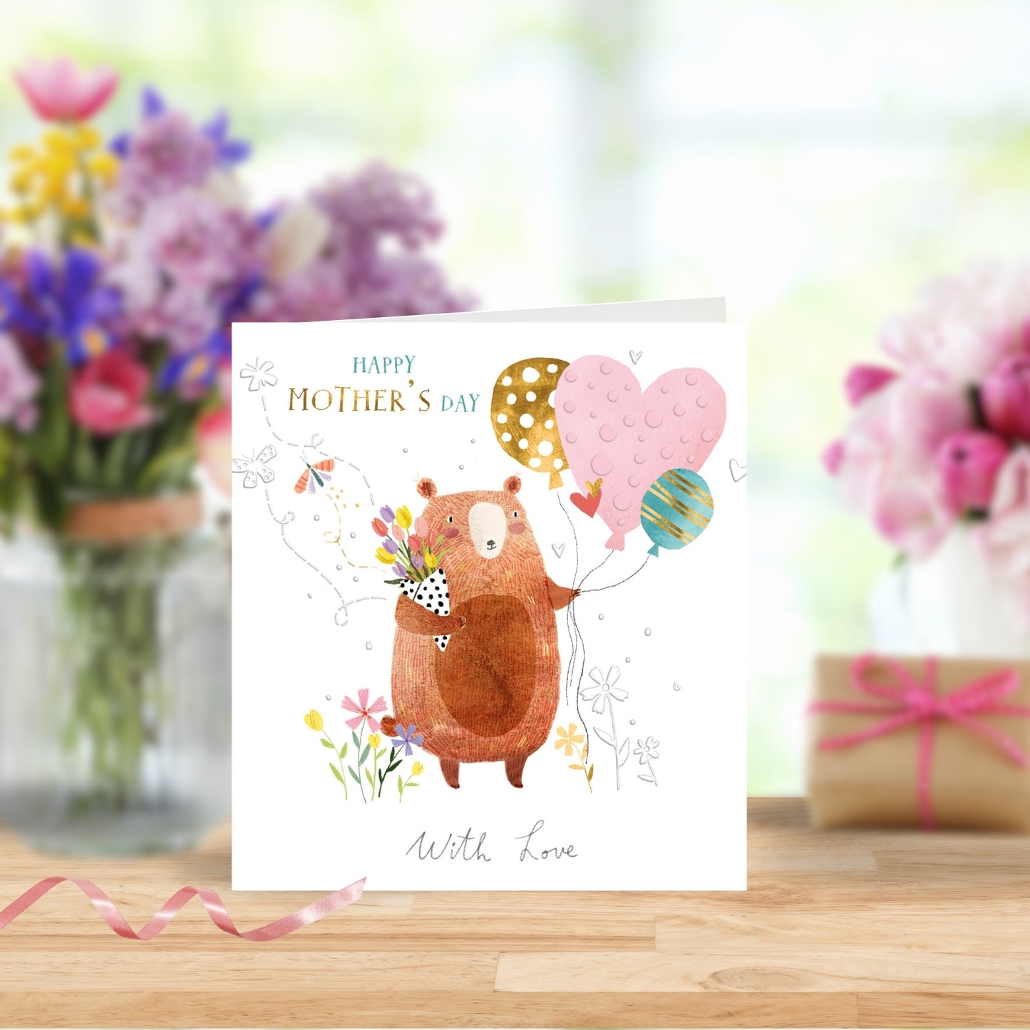 Happy Mother's Day Mother Bear Foiled Mother's Day Card
