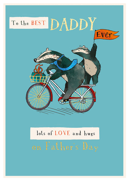 The Best Daddy Ever Wilderness Adventure Father's Day Card Cute Greeting Card